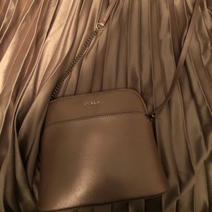 Furla metallic gold cross body - new